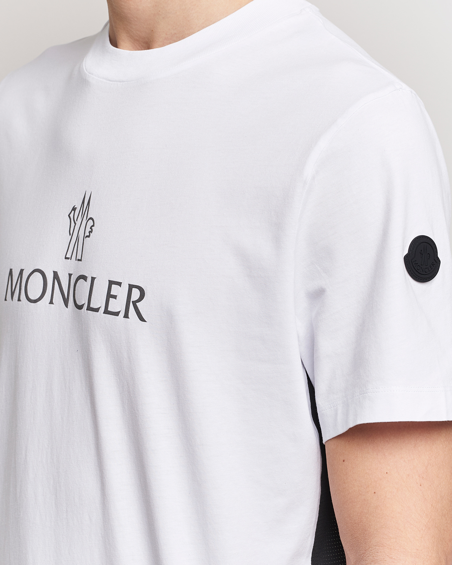 Herr | T-Shirts | Moncler | Reflective Logo T-Shirt White