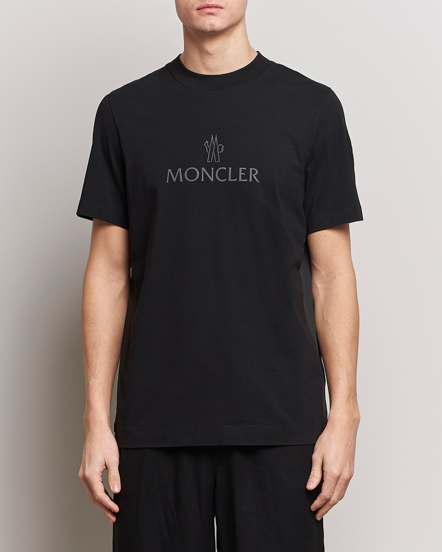 Herr | Luxury Brands | Moncler | Reflective Logo T-Shirt Black