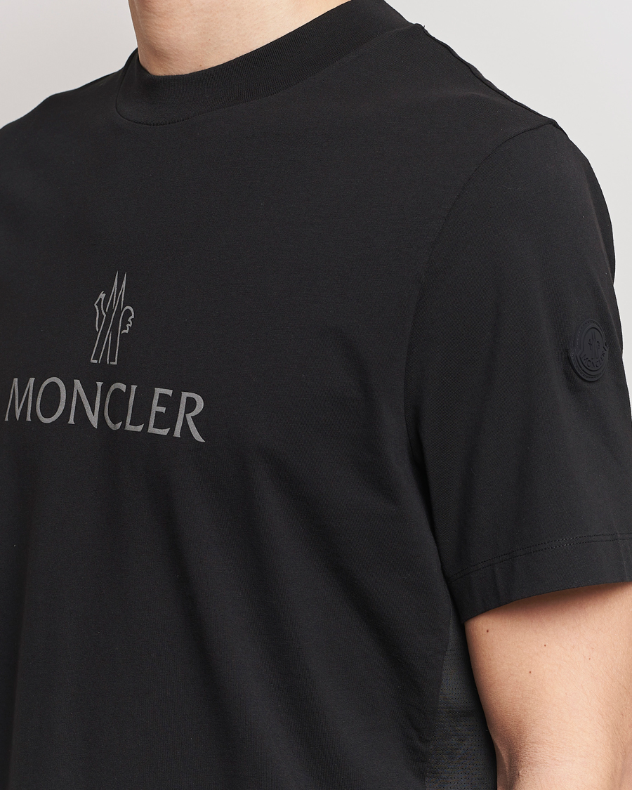 Herr | T-Shirts | Moncler | Reflective Logo T-Shirt Black