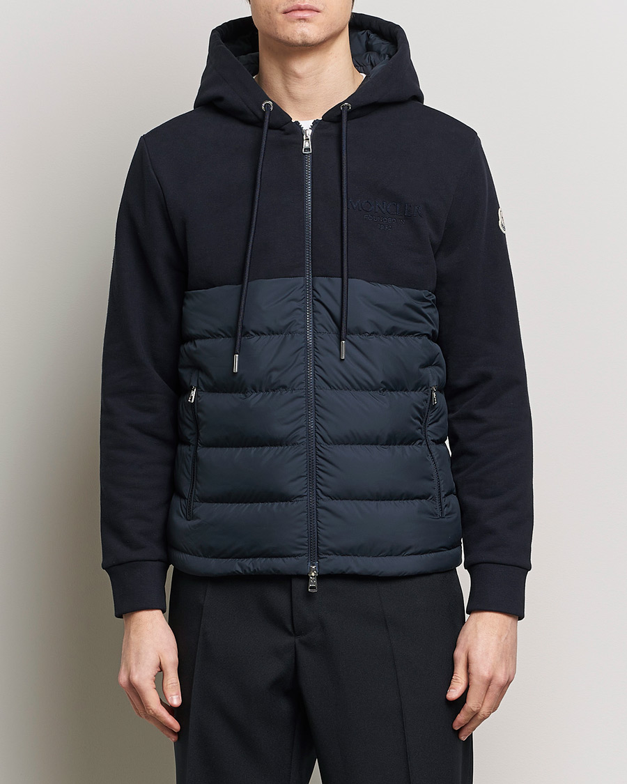 Herr | Moncler | Moncler | Down Panel Cardigan Jacket Navy