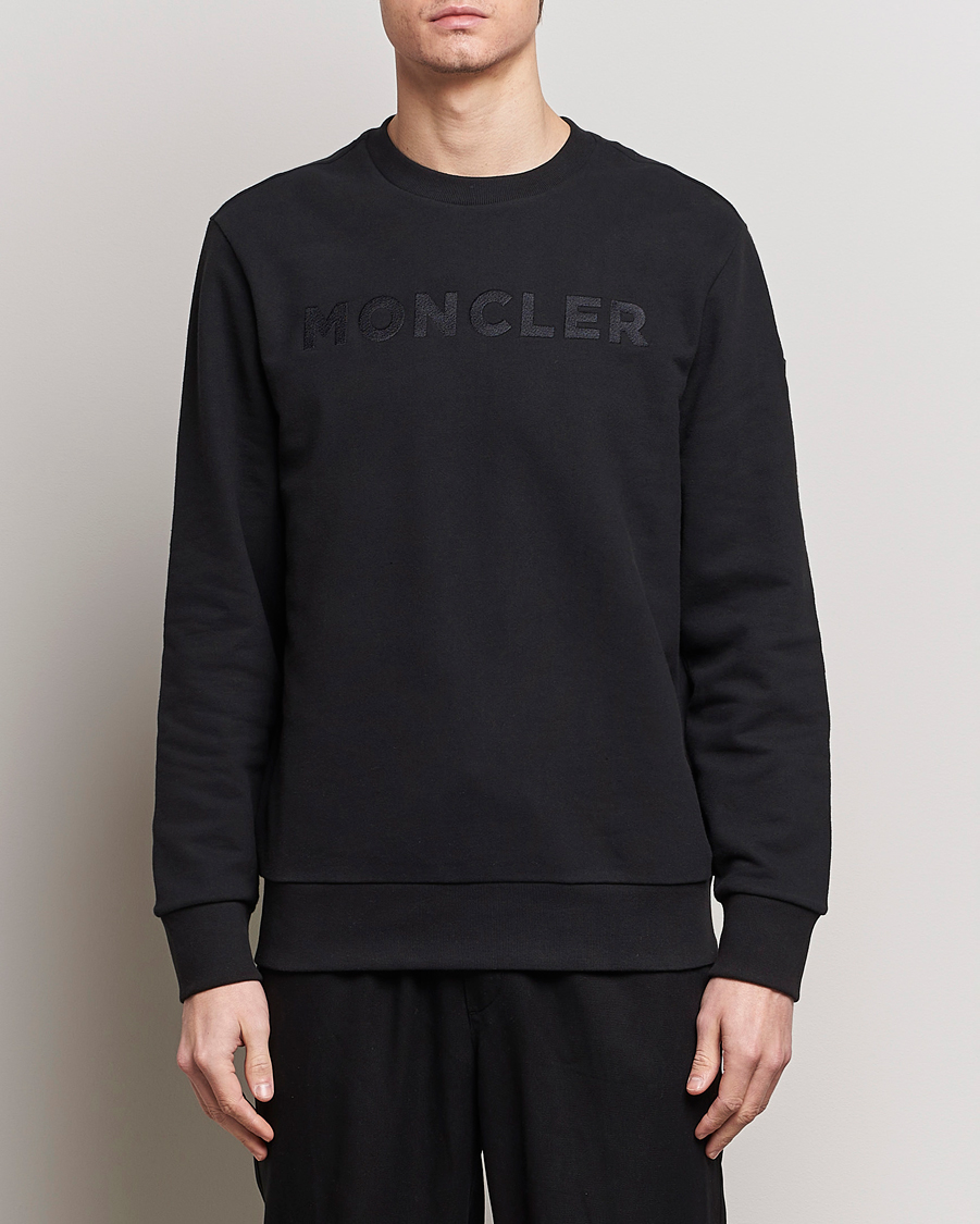 Herr | Kläder | Moncler | Simple Logo Sweatshirt Black