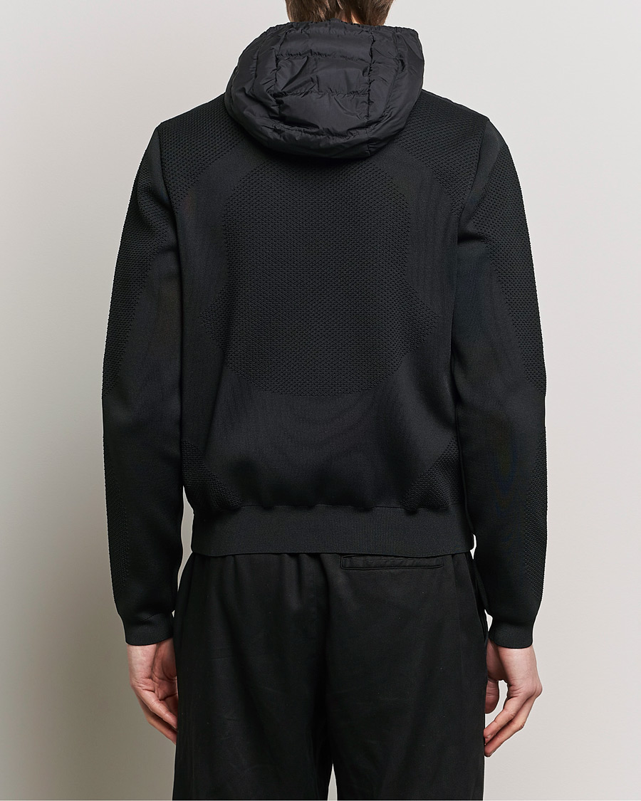 Herr | Tröjor | Moncler | Hooded Hybrid Zip Cardigan Black