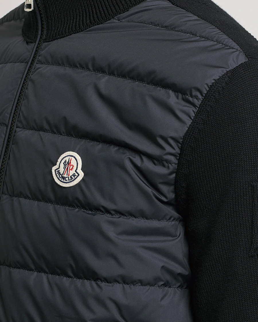 Herr | Tröjor | Moncler | Hybrid Zip Cardigan Black