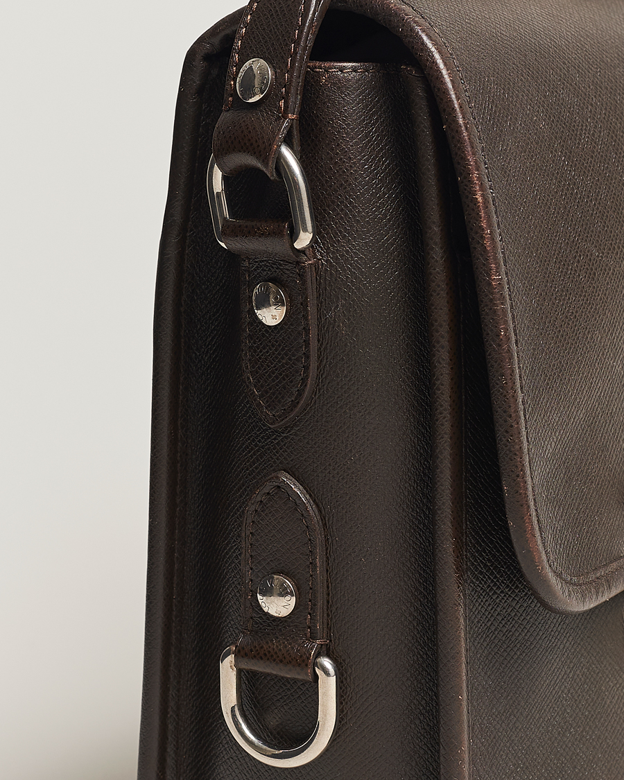 Herr | Louis Vuitton Pre-Owned Alexei Leather Messenger Bag Leather Brown | Louis Vuitton Pre-Owned | Alexei Leather Messenger Bag Leather Brown