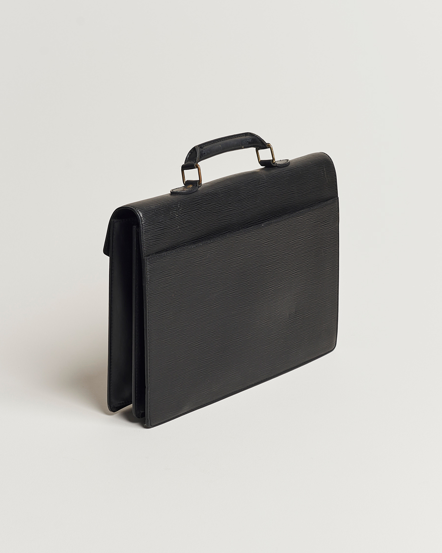 Herr | Louis Vuitton Pre-Owned Serviette Ambassadeur Epi Leather Breifcase Black | Louis Vuitton Pre-Owned | Serviette Ambassadeur Epi Leather Breifcase Black