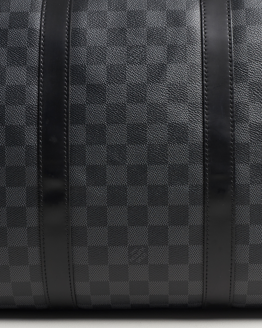 Herr | Louis Vuitton Pre-Owned Keepall Bandoulière 55 Damier Graphite | Louis Vuitton Pre-Owned | Keepall Bandoulière 55 Damier Graphite