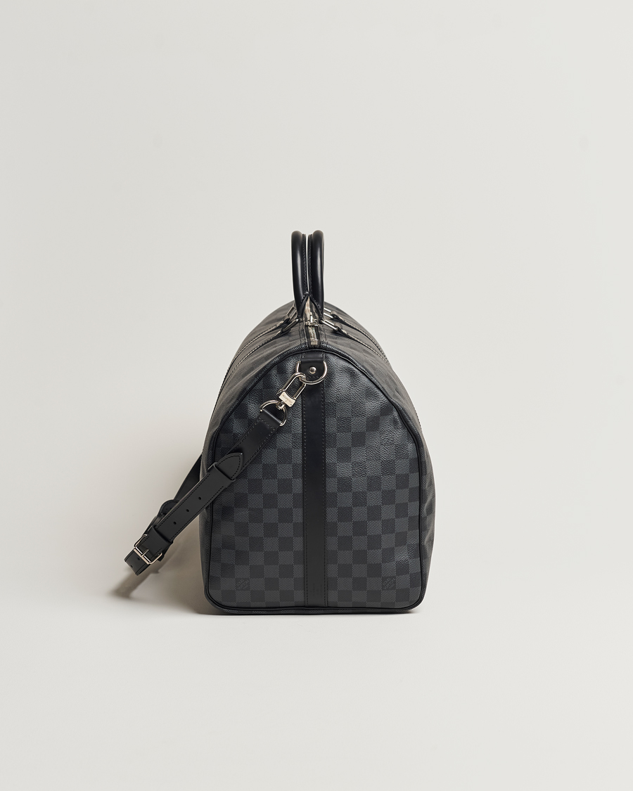 Herr | Louis Vuitton Pre-Owned Keepall Bandoulière 55 Damier Graphite | Louis Vuitton Pre-Owned | Keepall Bandoulière 55 Damier Graphite