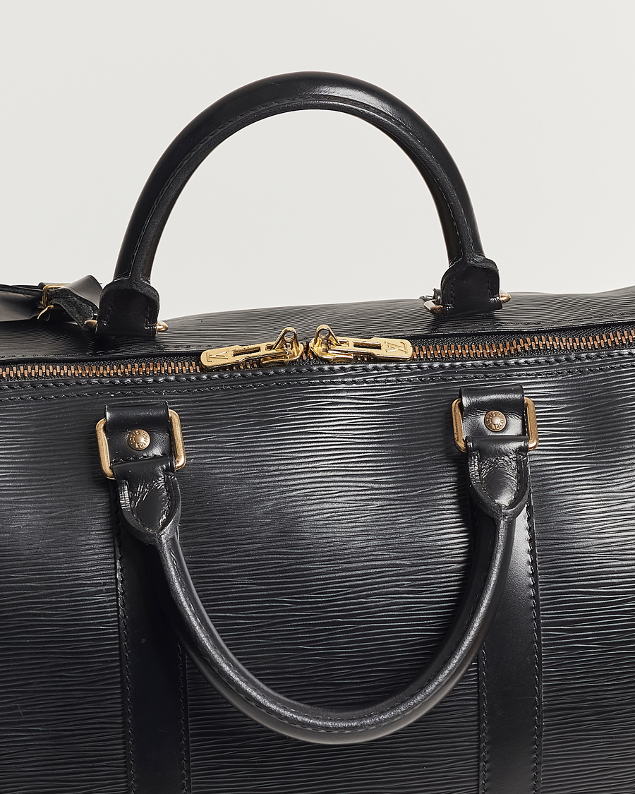 Herr | Louis Vuitton Pre-Owned Keepall 50 Epi Leather Travel Bag Black | Louis Vuitton Pre-Owned | Keepall 50 Epi Leather Travel Bag Black