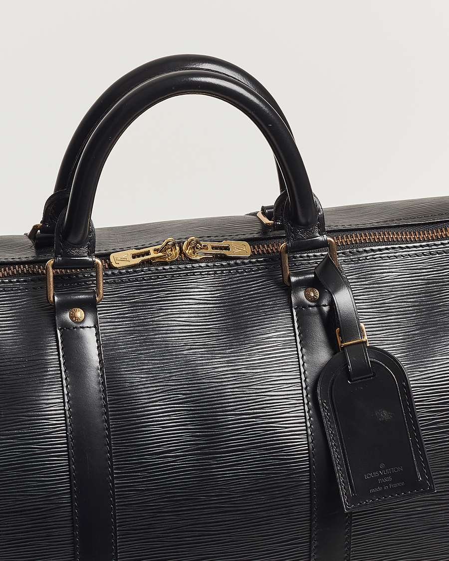 Herr | Louis Vuitton Pre-Owned Keepall 50 Epi Leather Travel Bag Black | Louis Vuitton Pre-Owned | Keepall 50 Epi Leather Travel Bag Black
