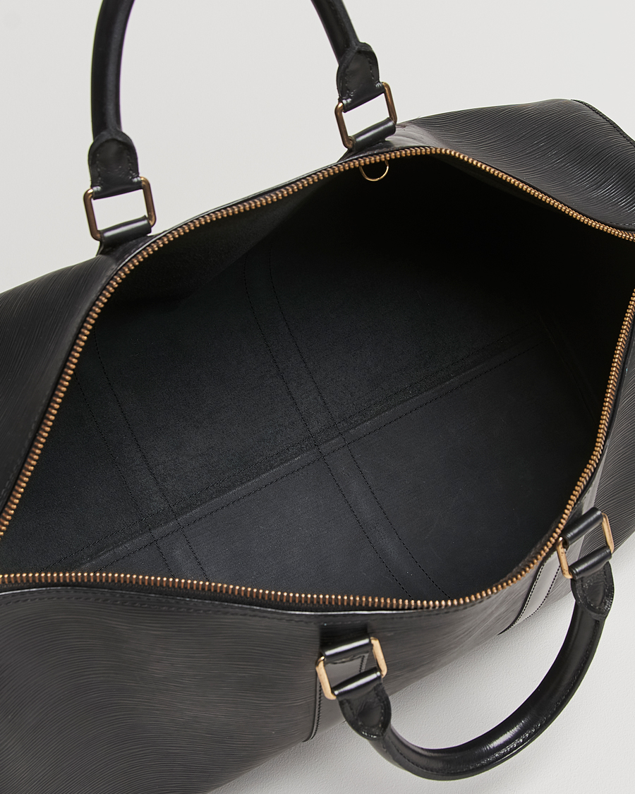 Herr | Louis Vuitton Pre-Owned Keepall 50 Epi Leather Travel Bag Black | Louis Vuitton Pre-Owned | Keepall 50 Epi Leather Travel Bag Black