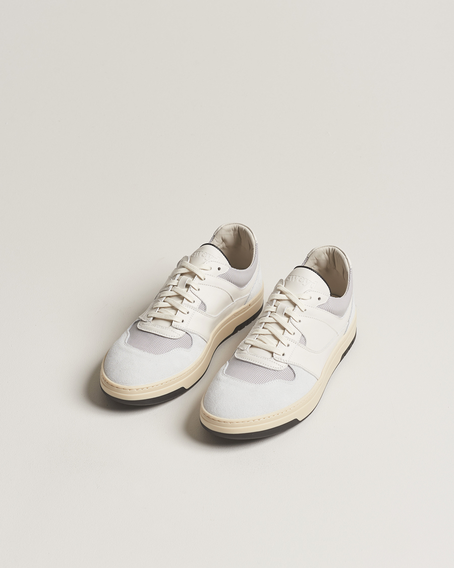 Herr | Sweyd | Sweyd | Net Suede/Leather Sneaker White/Grey