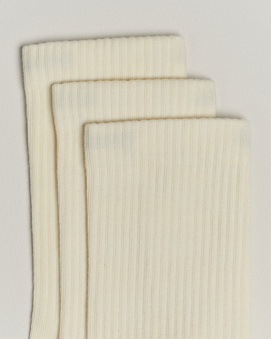 Herr | Avdelningar | Sweyd | 3-Pack Crew Cotton Socks White