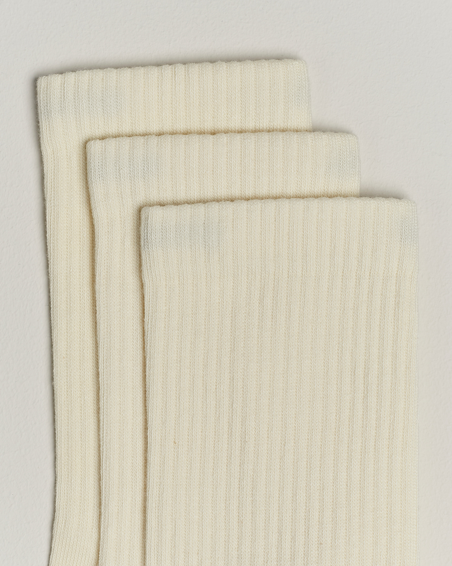 Herr | Underkläder | Sweyd | 3-Pack Crew Cotton Socks White