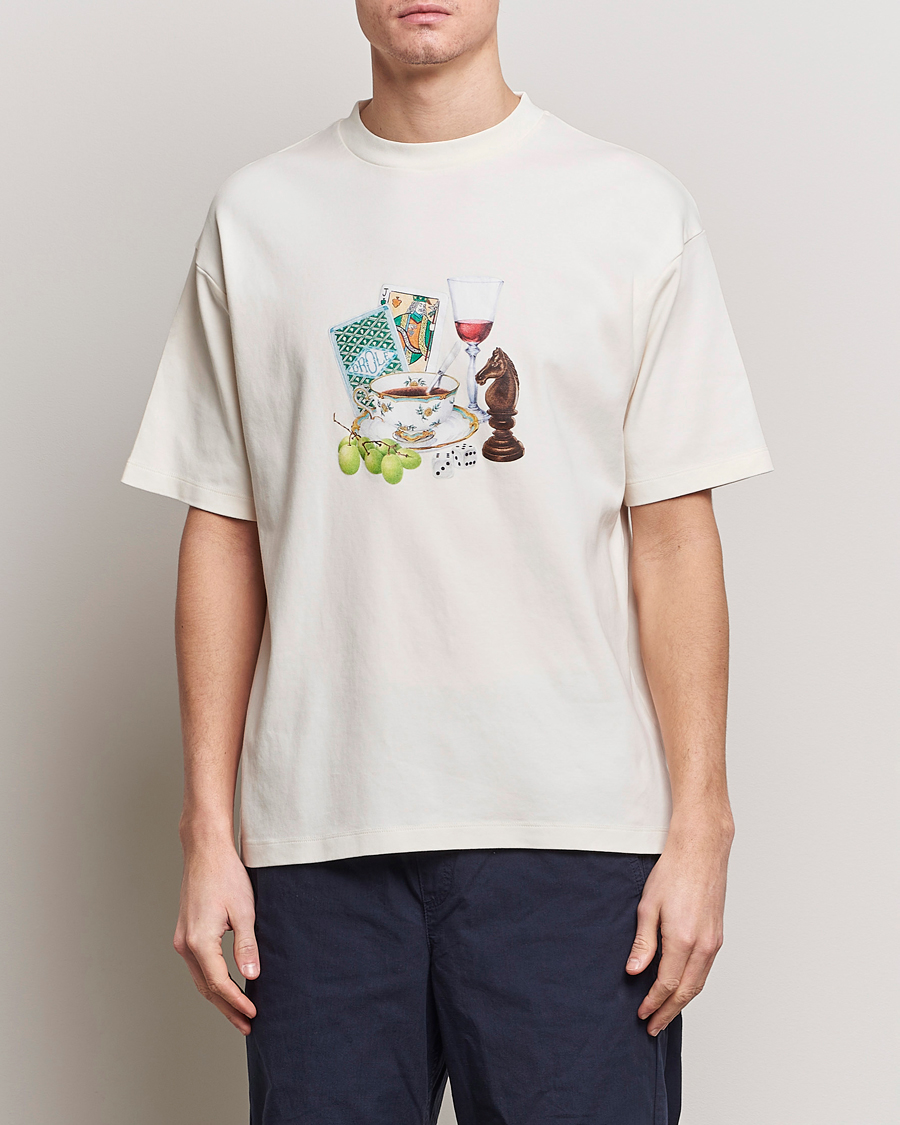 Herr | T-Shirts | Drôle de Monsieur | Apres Midi T-Shirt Cream
