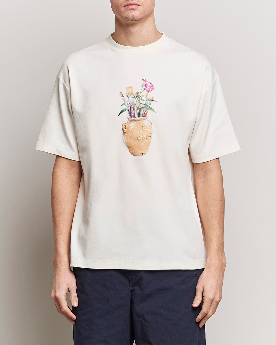 Herr | Kortärmade t-shirts | Drôle de Monsieur | Pinceaux T-Shirt Cream