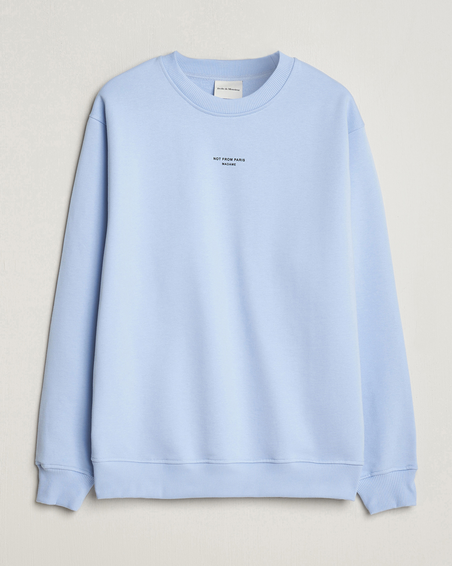 Herr | Tröjor | Drôle de Monsieur | Classic NFPM Sweatshirt Light Blue