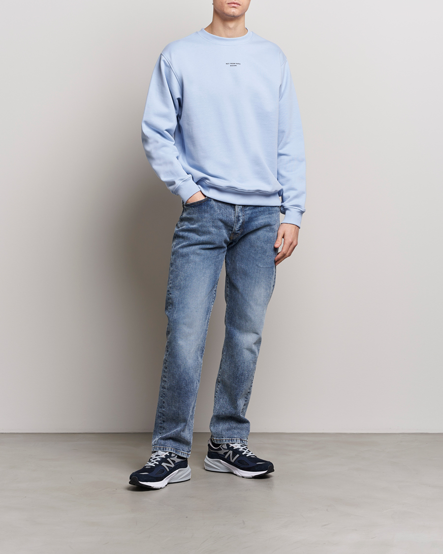 Herr | Tröjor | Drôle de Monsieur | Classic NFPM Sweatshirt Light Blue