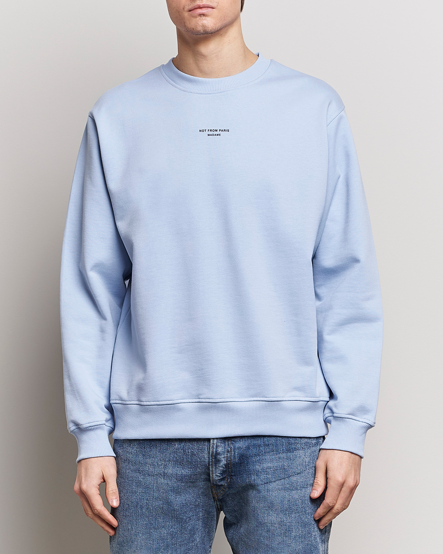 Herr | Sweatshirts | Drôle de Monsieur | Classic NFPM Sweatshirt Light Blue