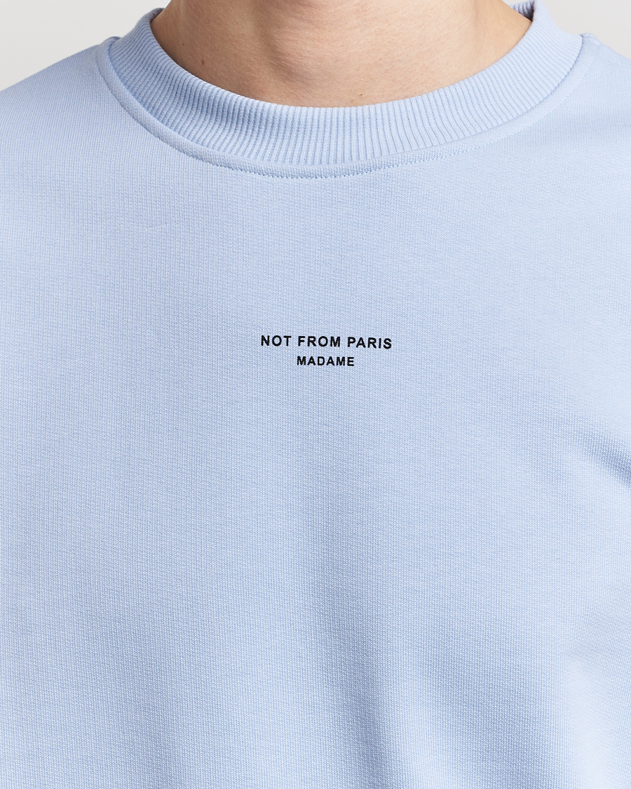 Herr | Tröjor | Drôle de Monsieur | Classic NFPM Sweatshirt Light Blue