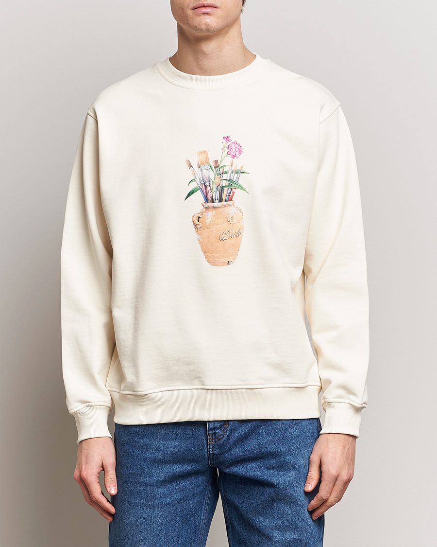 Herr | Tröjor | Drôle de Monsieur | Pinceaux Sweatshirt Cream