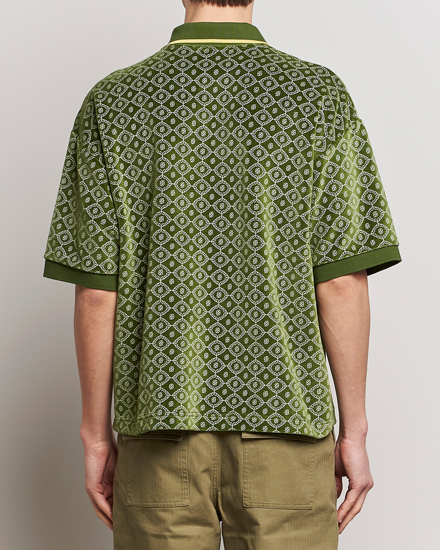 Herr | Pikéer | Drôle de Monsieur | Short Sleeve Monogram Polo Green
