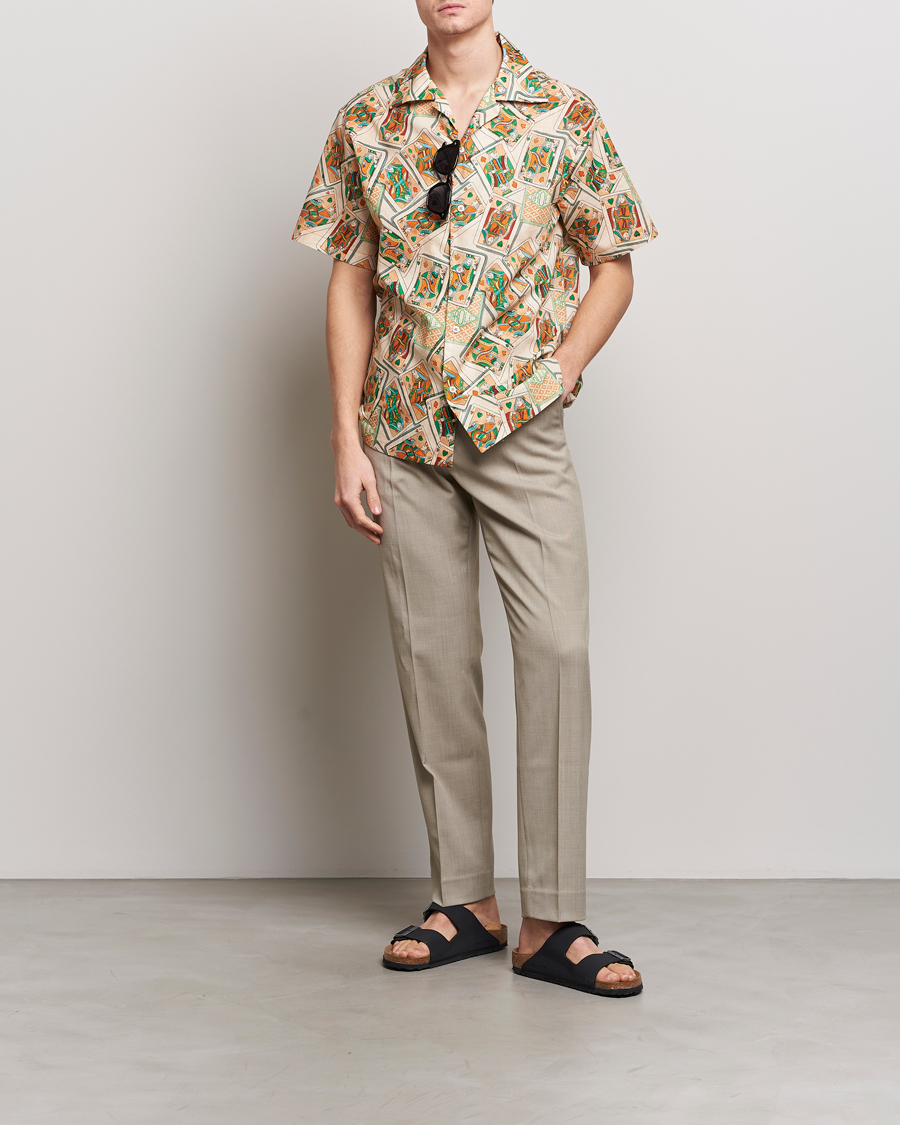 Herr | Skjortor | Drôle de Monsieur | Jeu De Cartes Camp Shirt Peach