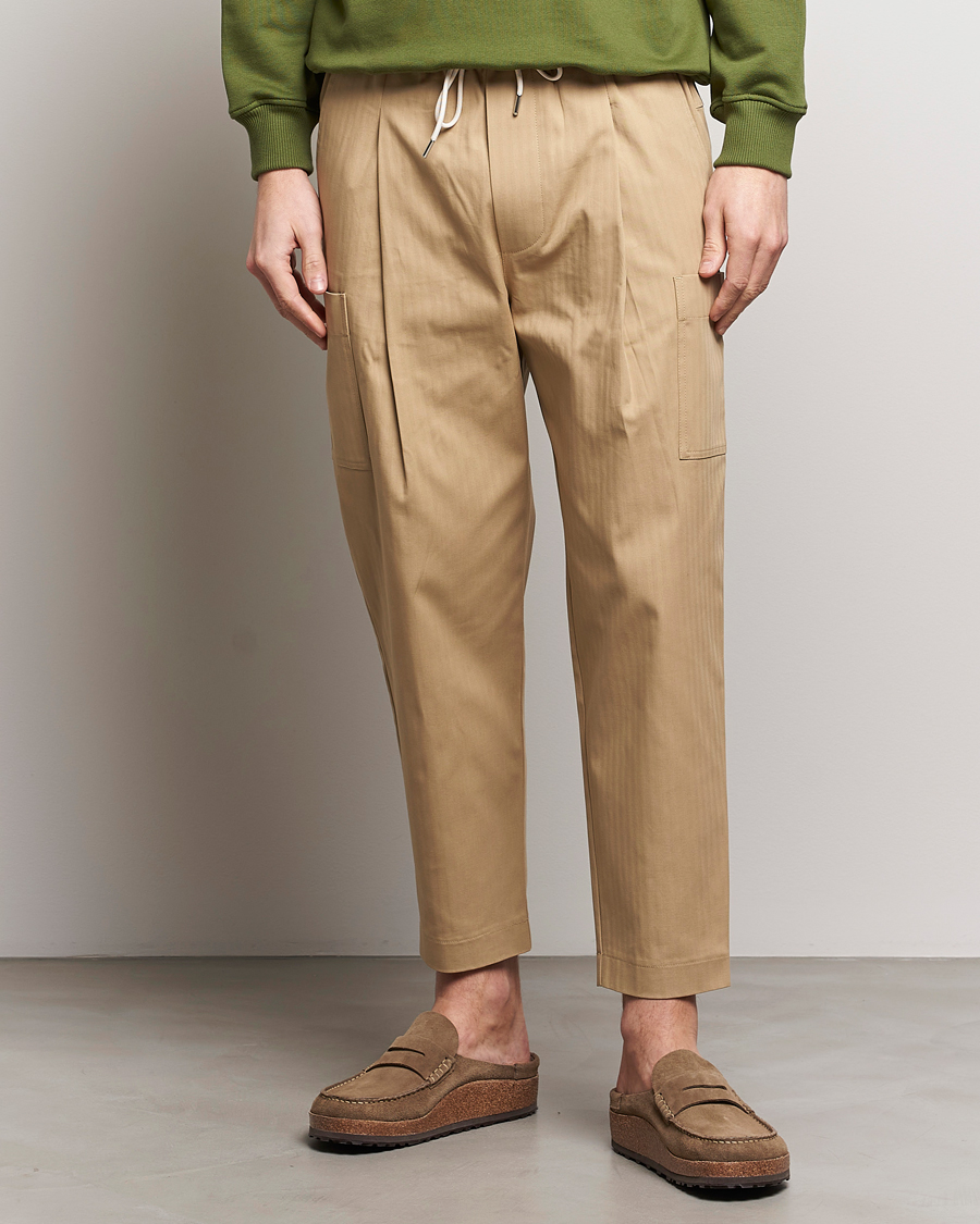 Herr | Contemporary Creators | Drôle de Monsieur | Drawstring Pants Beige