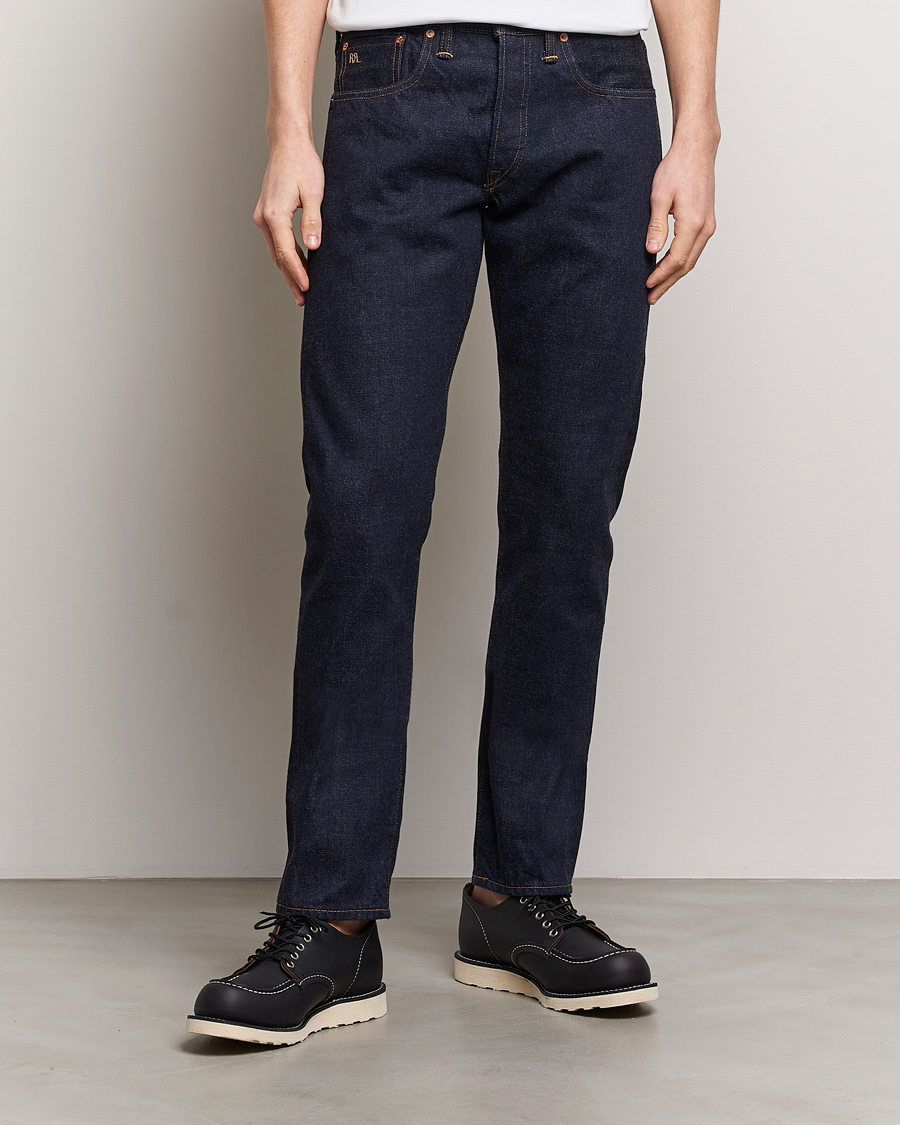 Herr | Blå jeans | RRL | Slim Fit 5-Pocket Denim Rinse