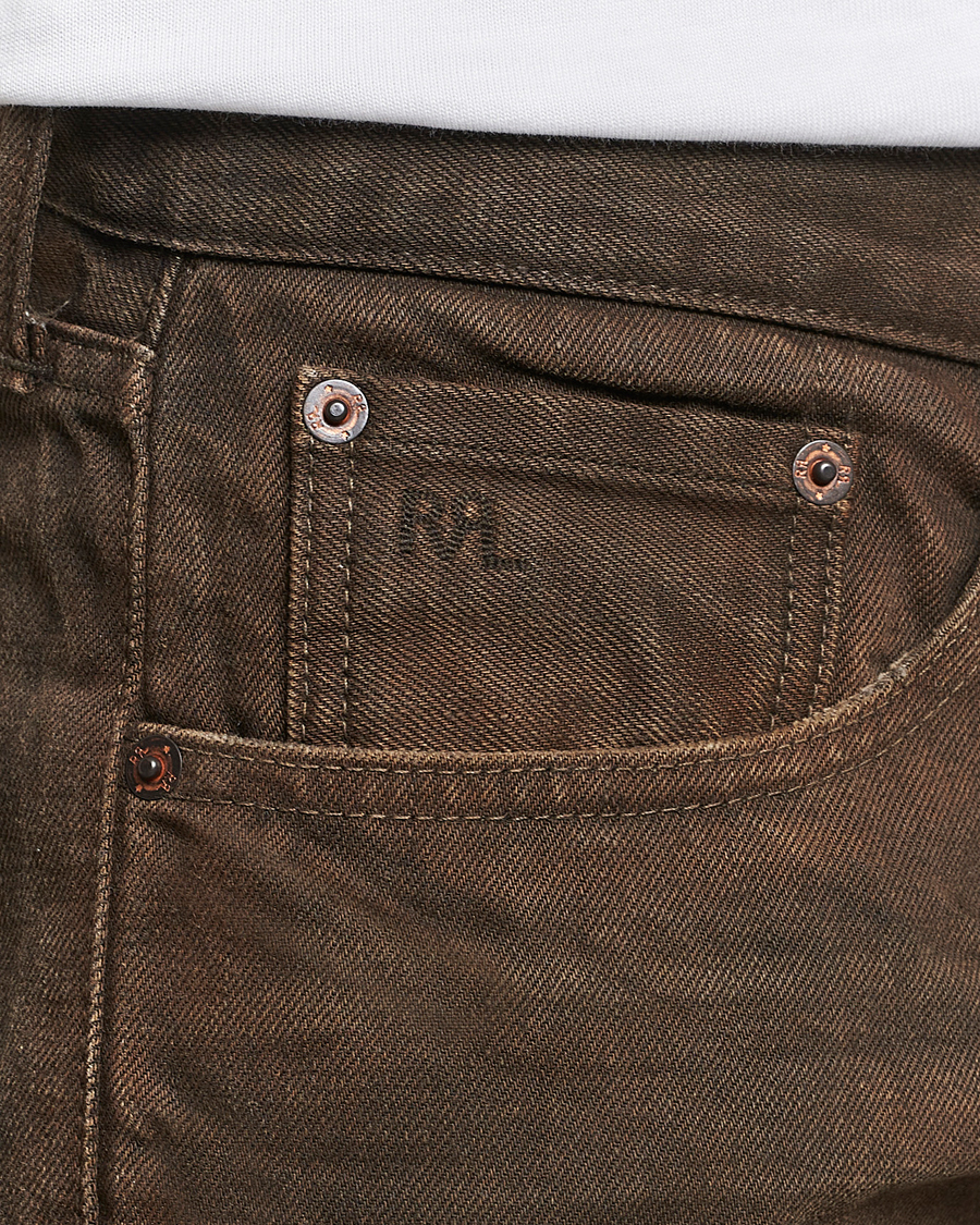 Herr | Jeans | RRL | Slim Fit 5-Pocket Denim Distressed Brown Wash
