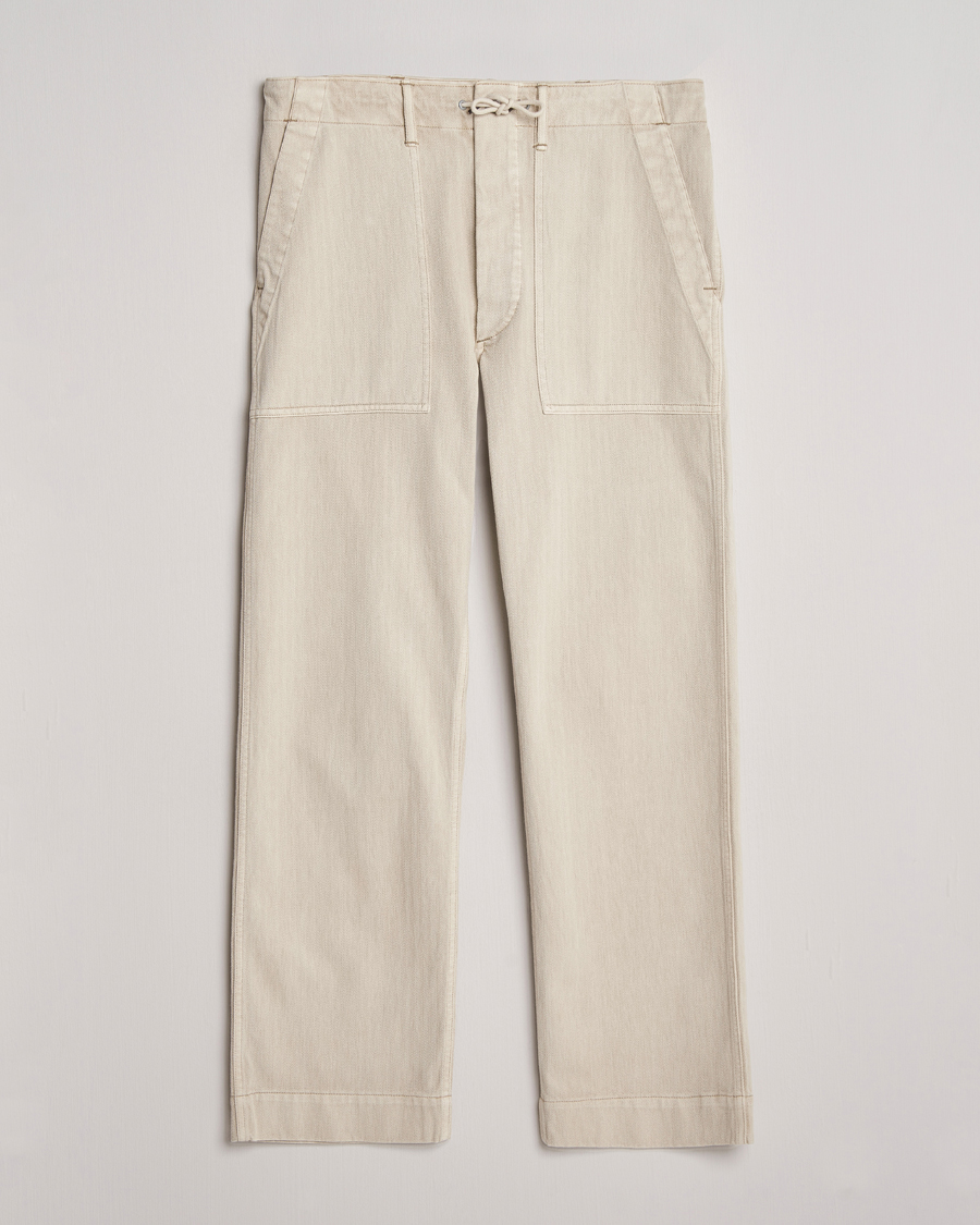 Herr | Byxor | RRL | Wilton Herringbone Surplus Pants Off White