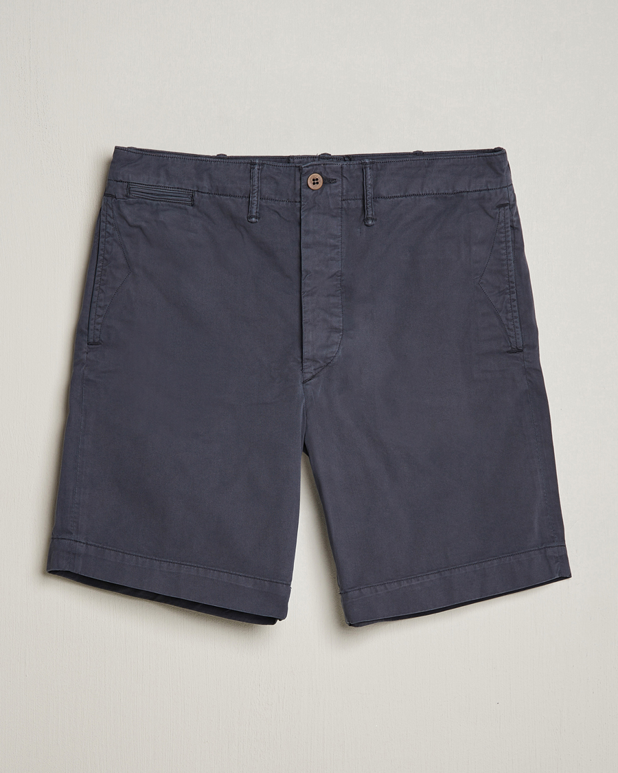 Herr | Shorts | RRL | Officers Flat Shorts Navy