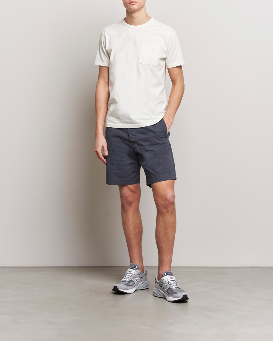 Herr | Shorts | RRL | Officers Flat Shorts Navy