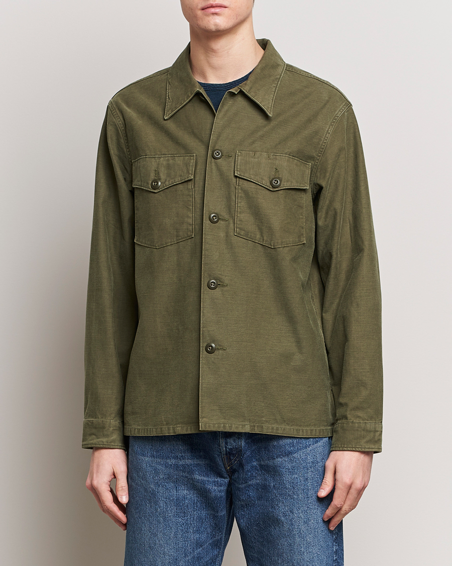 Herr | Skjortor | RRL | Regiment Overshirt Olive