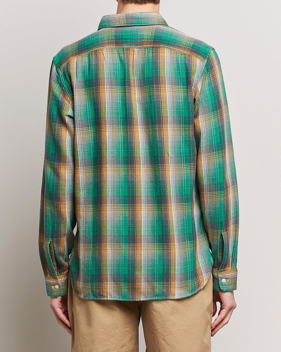 Herr | Skjortor | RRL | Preston Double Pocket Shirt Green/Yellow
