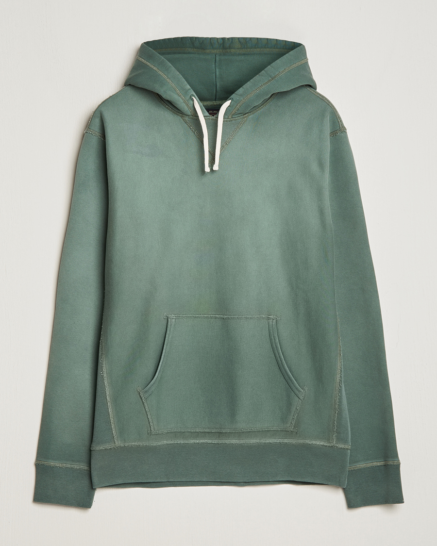 Herr | Tröjor | RRL | Hooded Sweatshirt Collegiate Green