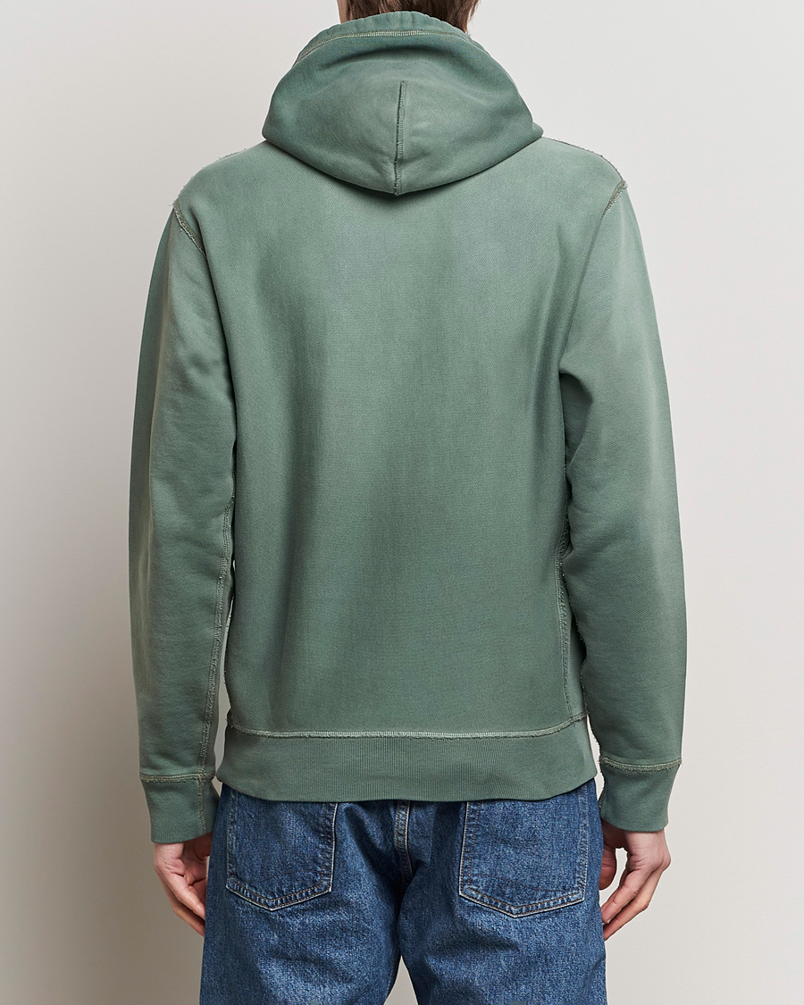 Herr | Tröjor | RRL | Hooded Sweatshirt Collegiate Green