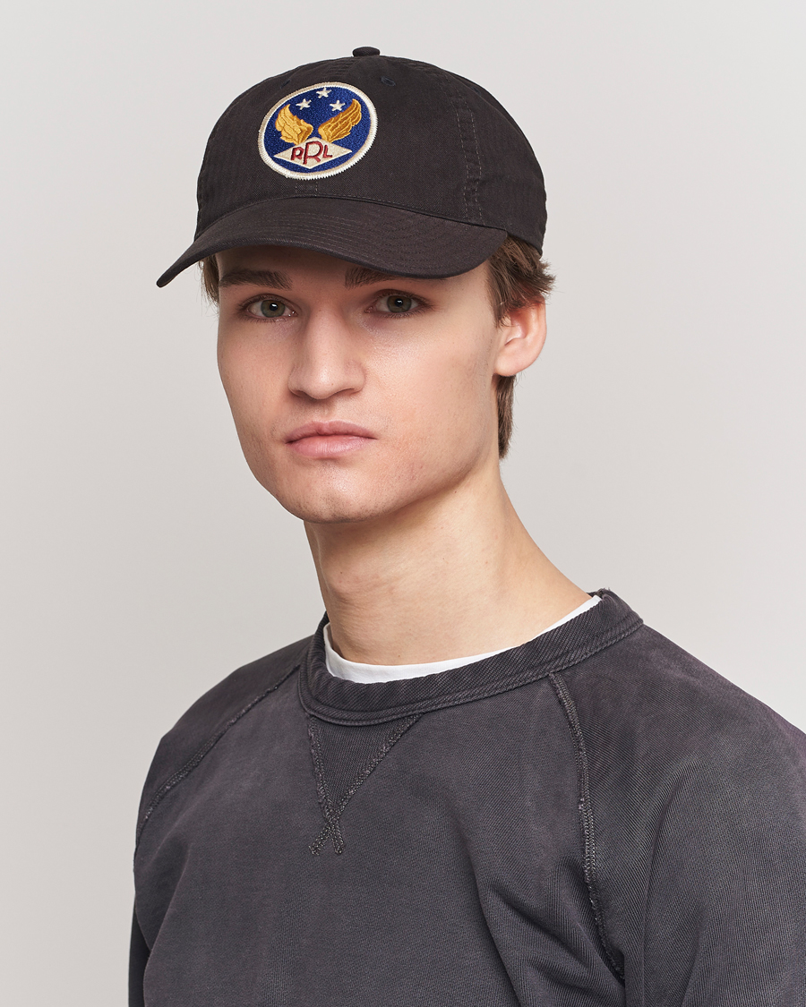 Herr | Hattar & kepsar | RRL | Garment Dyed Ball Cap Black