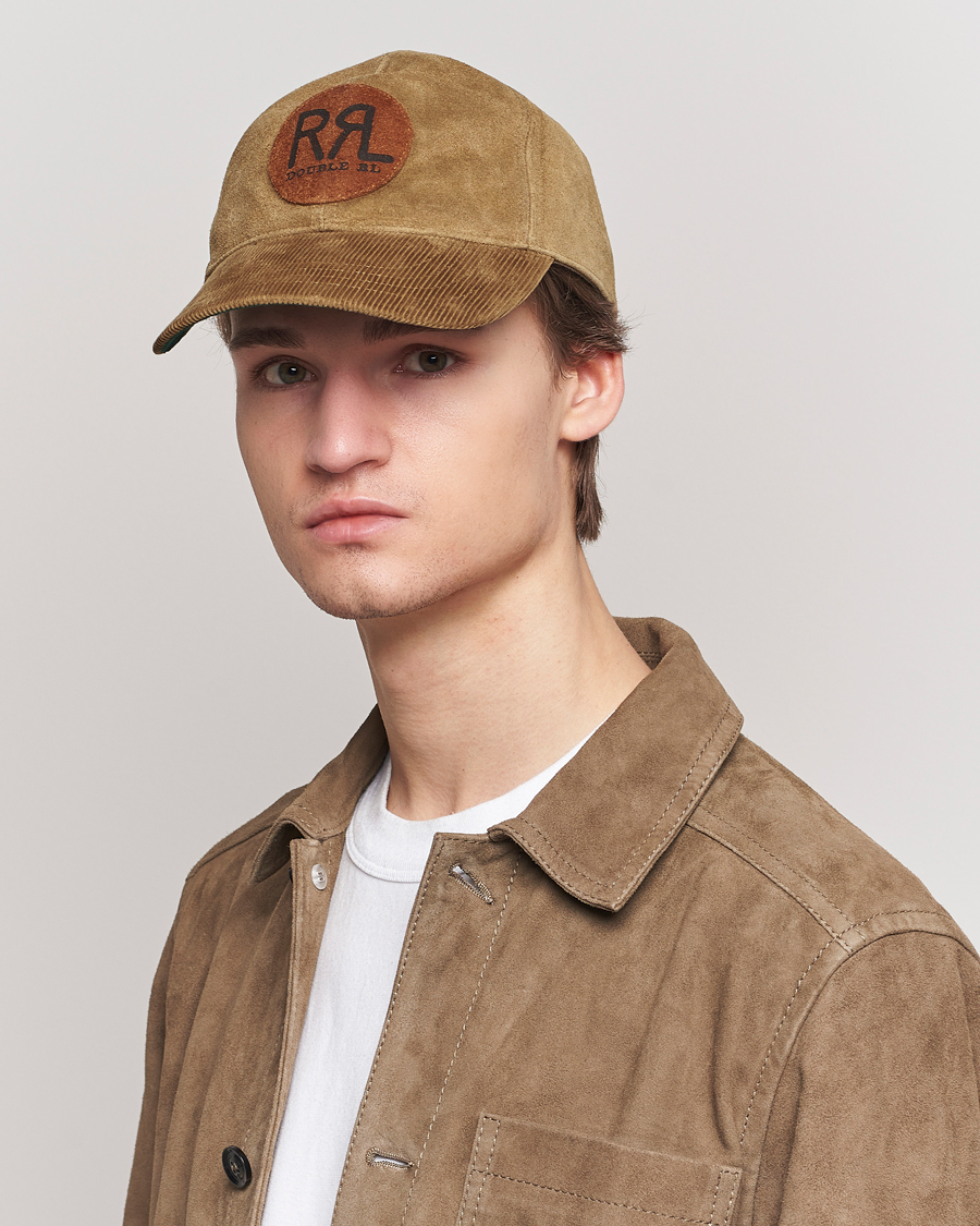 Herr | Kepsar | RRL | Rough Out Trucker Cap Tan