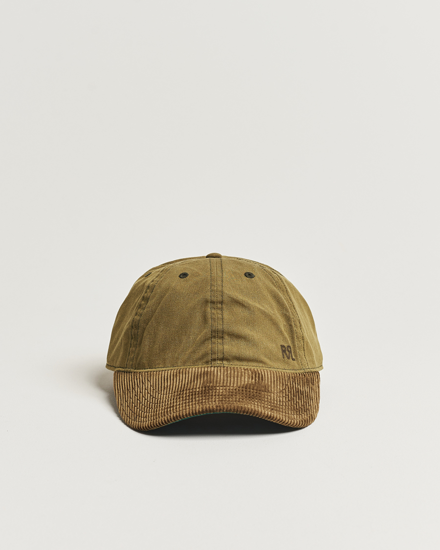 Herr | RRL Cotton/Corduroy Ball Cap Explorer Olive | RRL | Cotton/Corduroy Ball Cap Explorer Olive