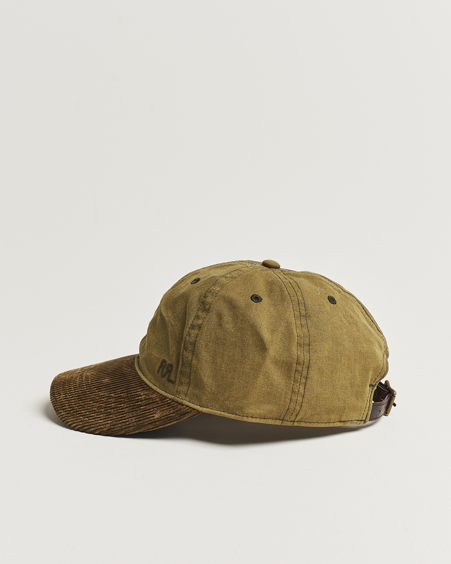 Herr | RRL Cotton/Corduroy Ball Cap Explorer Olive | RRL | Cotton/Corduroy Ball Cap Explorer Olive