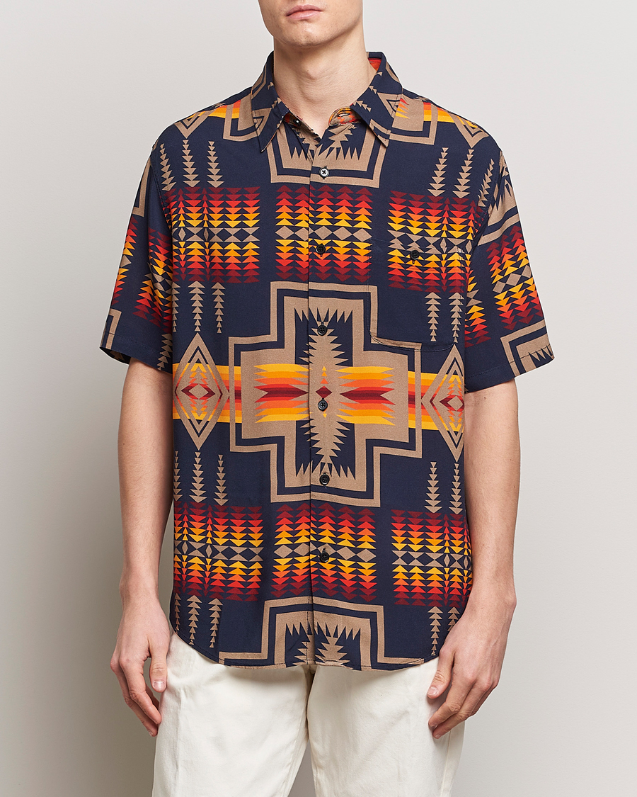 Herr | Kortärmade skjortor | Pendleton | Vacation Shirt Harding Navy