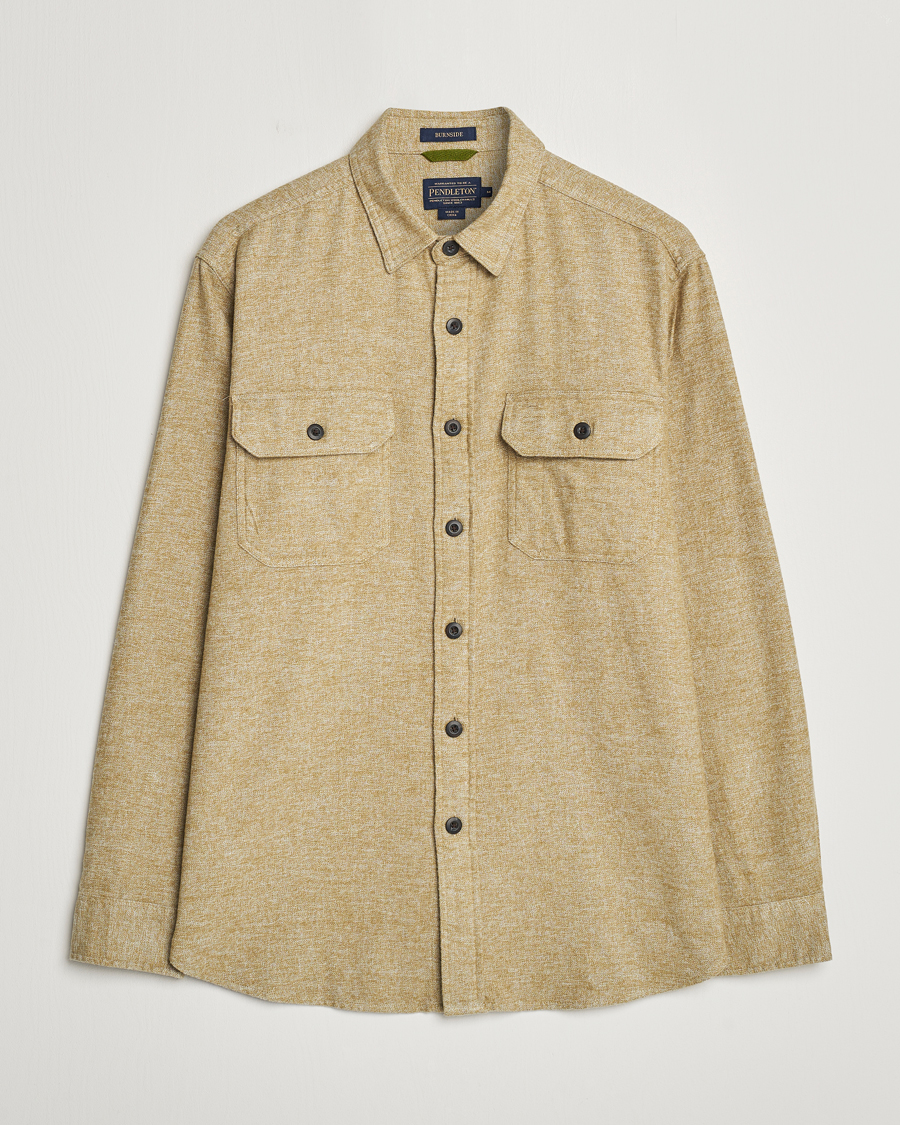 Herr | Skjortor | Pendleton | Burnside Flannel Shirt Olive