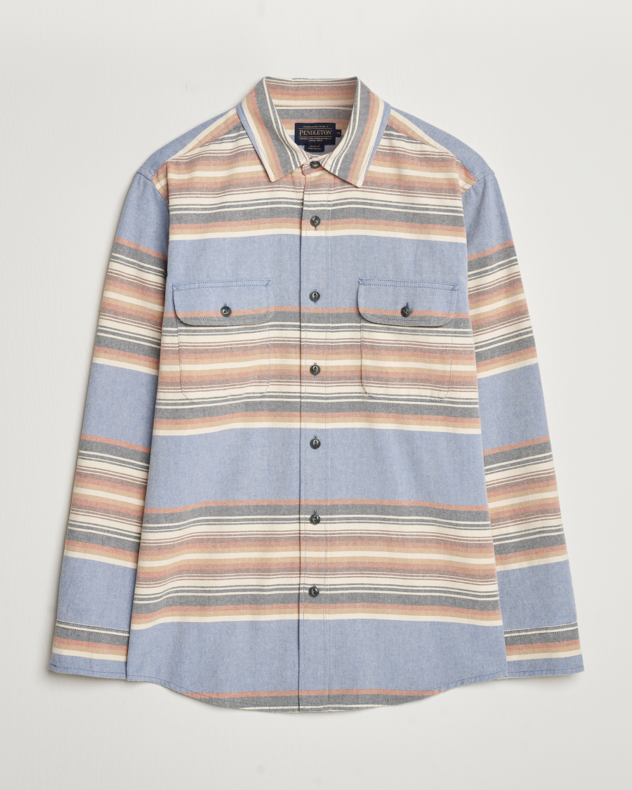 Herr | Skjortor | Pendleton | Beach Shack Shirt Indigo Stripe