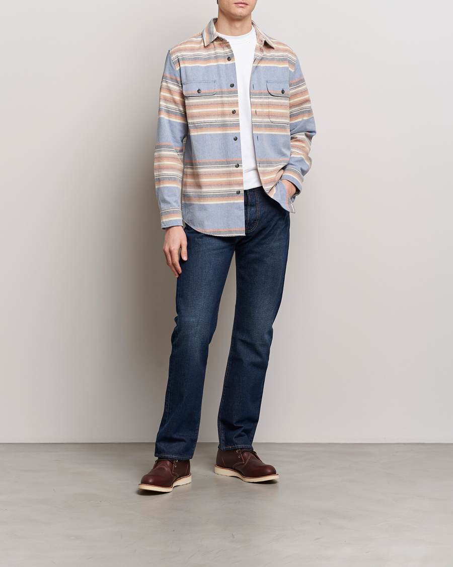 Herr | Skjortor | Pendleton | Beach Shack Shirt Indigo Stripe