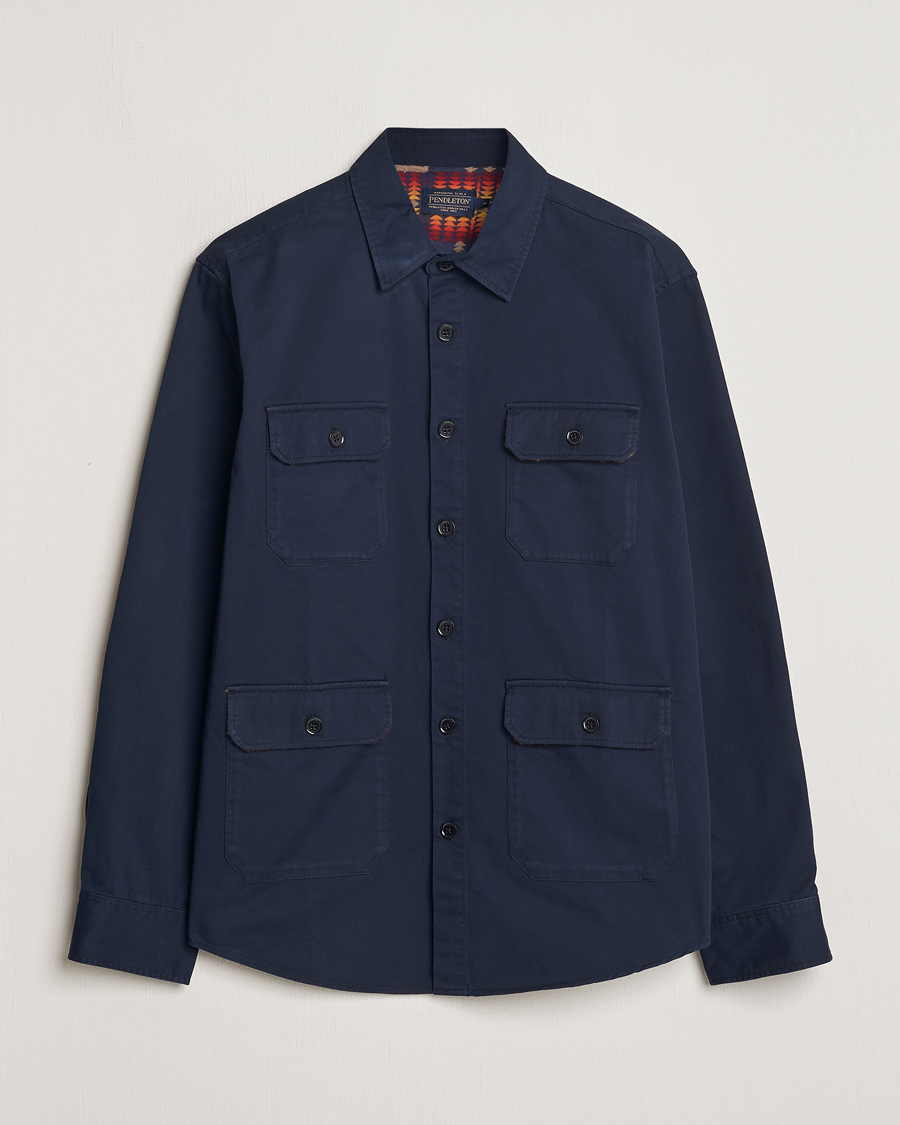 Herr | Skjortor | Pendleton | Patchwork Explorer Shirt Navy