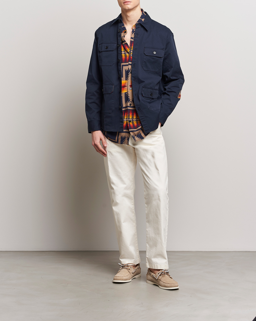 Herr | Skjortor | Pendleton | Patchwork Explorer Shirt Navy