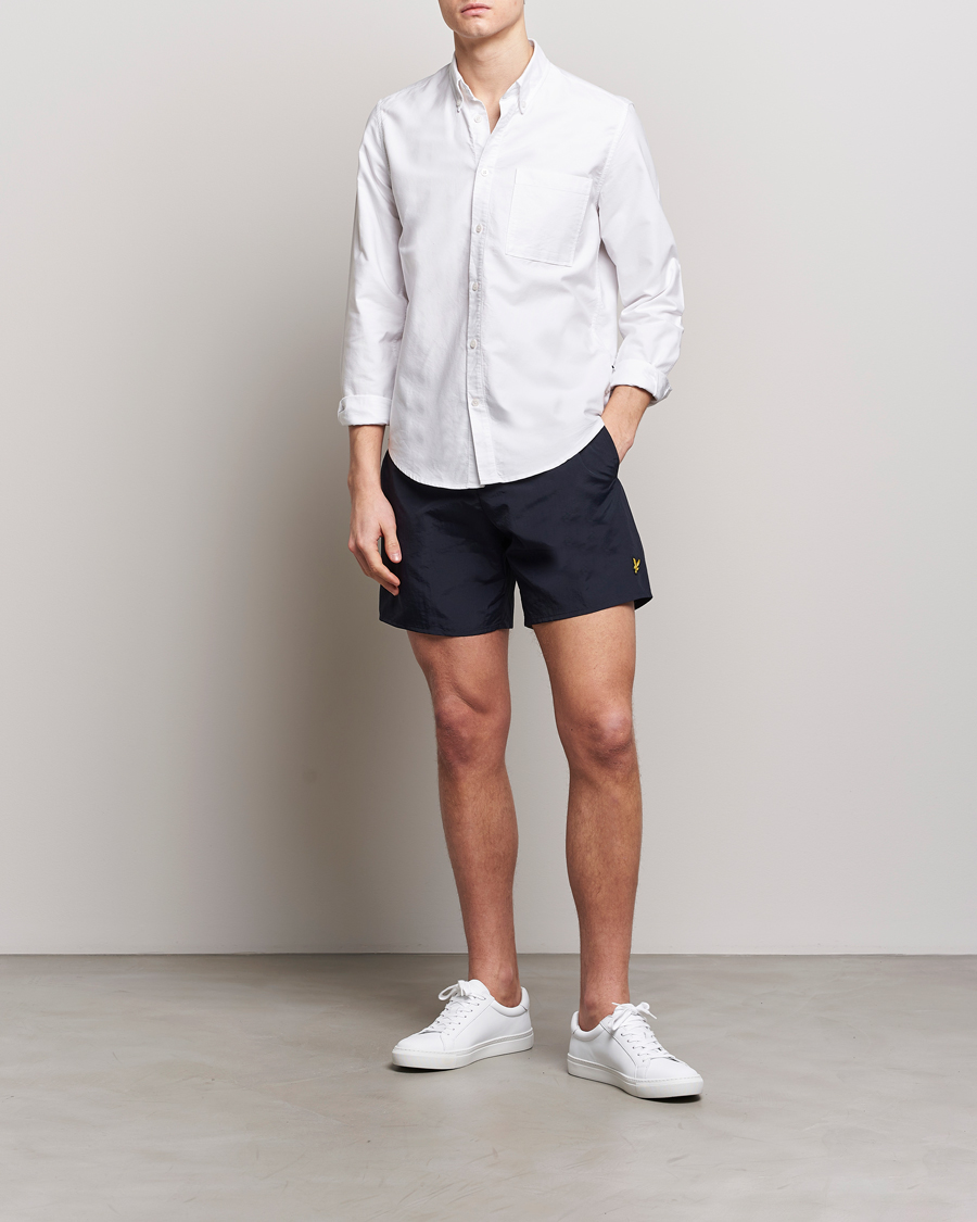 Herr | Badbyxor | Lyle & Scott | Plain Swimshorts Dark Navy