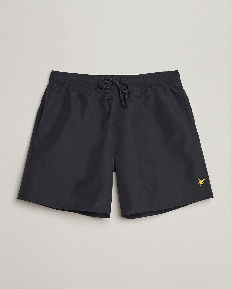 Herr | Badbyxor | Lyle & Scott | Plain Swimshorts Jet Black