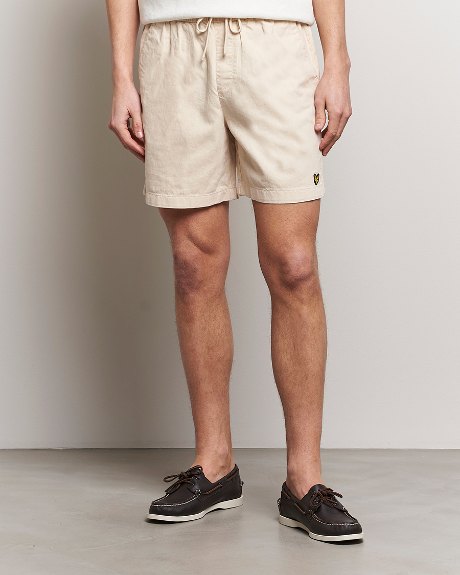 Herr |  | Lyle & Scott | Linen Drawstring Shorts Cove