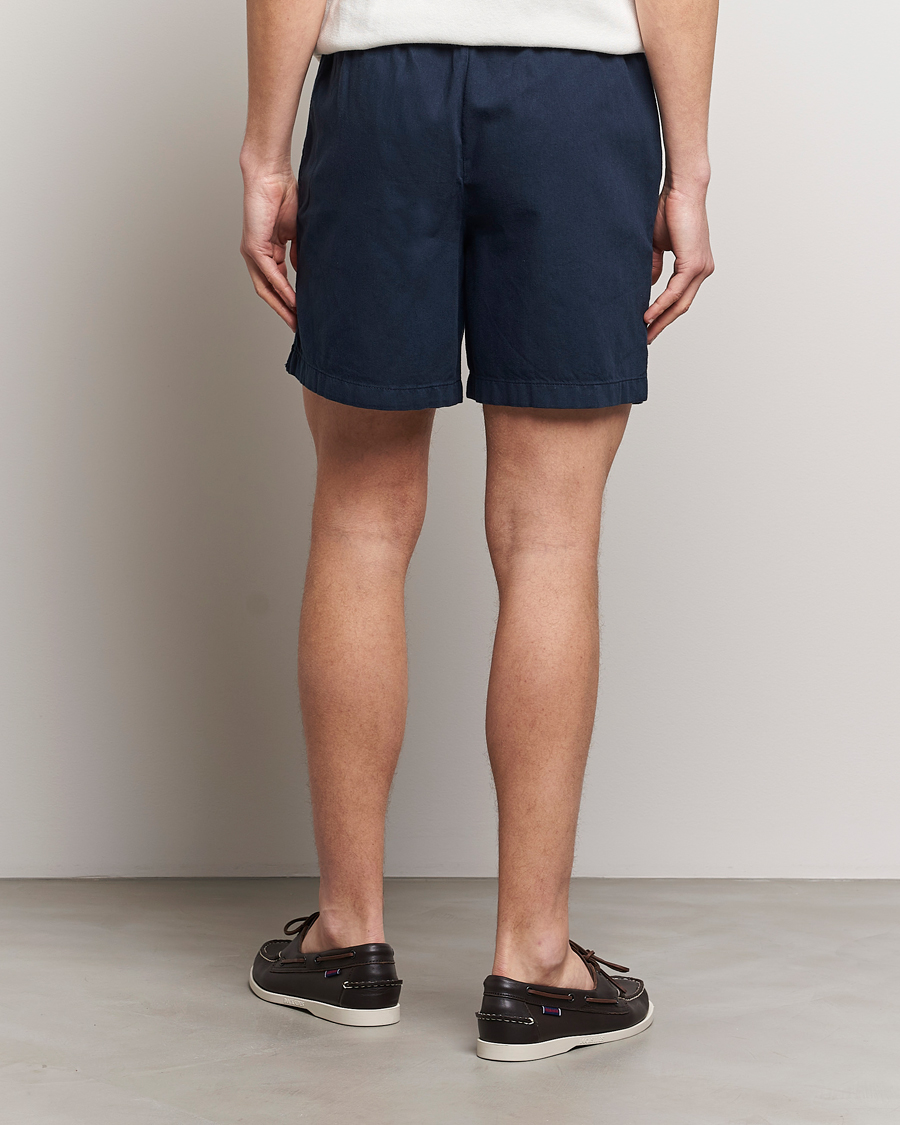 Herr | Shorts | Lyle & Scott | Linen Drawstring Shorts Dark Navy